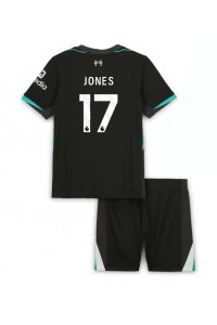 Liverpool Curtis Jones #17 Jalkapallovaatteet Lasten Vieraspeliasu 2024-25 Lyhythihainen (+ Lyhyet housut)